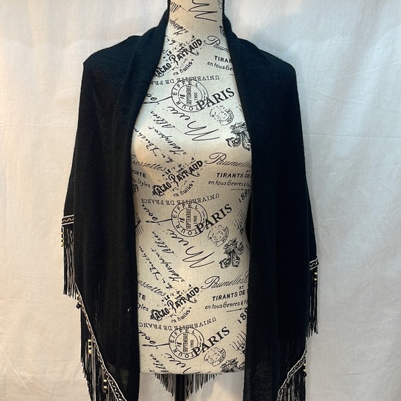 Texans Shawl Wrap Cardi, Open Kimono Cardigan, Long Vest, Scarf - Picture 1 of 4